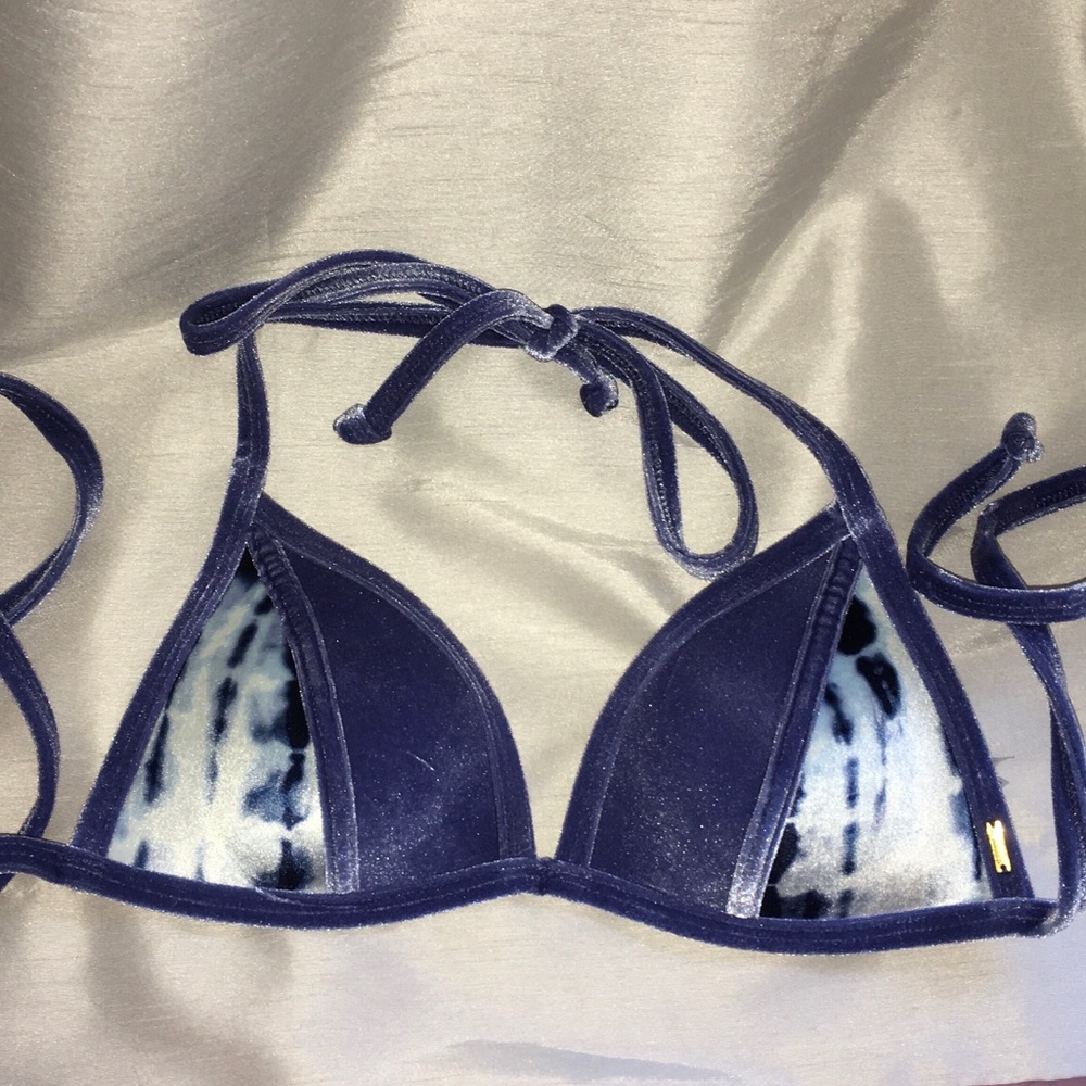 VS tie-dye velvet bikini top